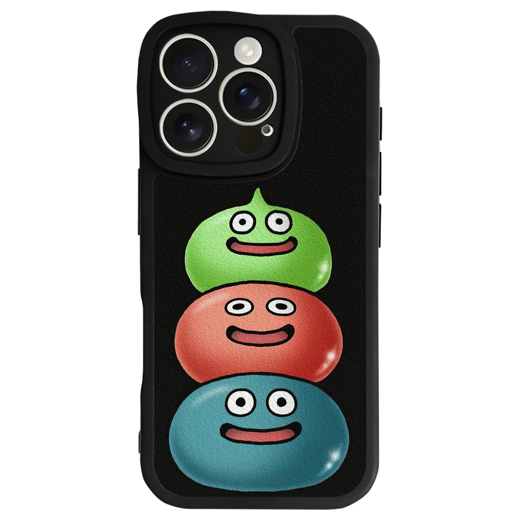 （画像用） ドラゴンクエスト Doragon Kuesuto Dragon Quest 【iPhone 16シリーズ対応】シリコンスマホケース（レザー調） 材質：シリコン